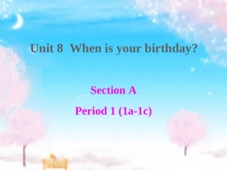 初一上unit8period1课件