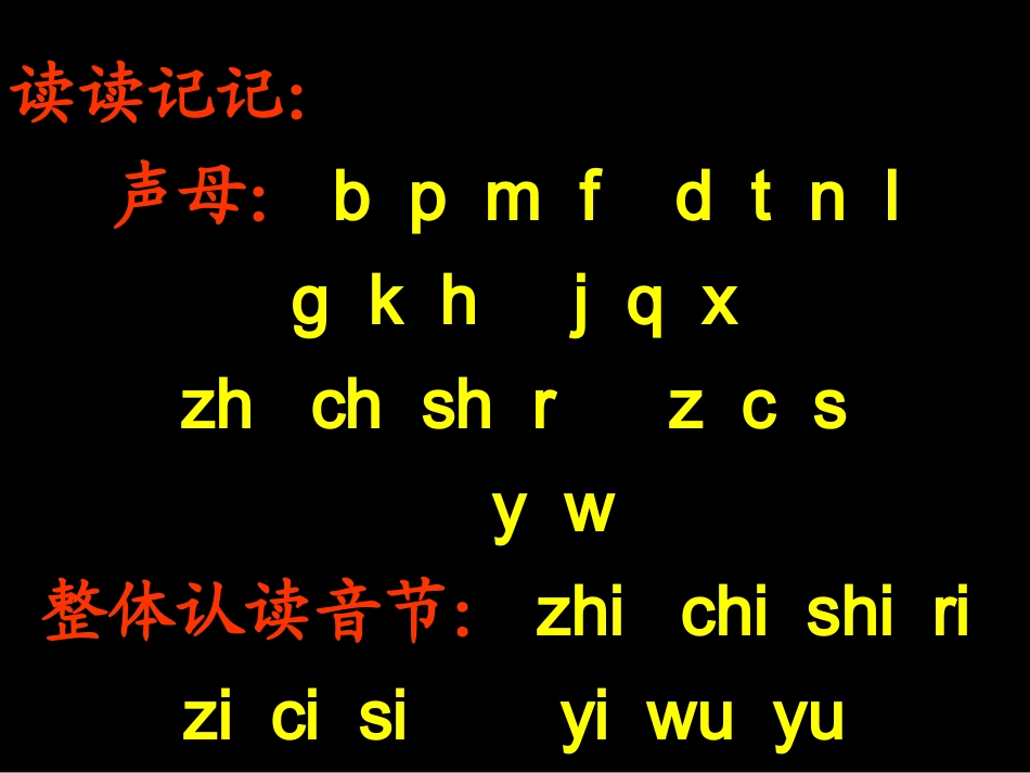 《汉语拼音复习二》教学课件1_第2页
