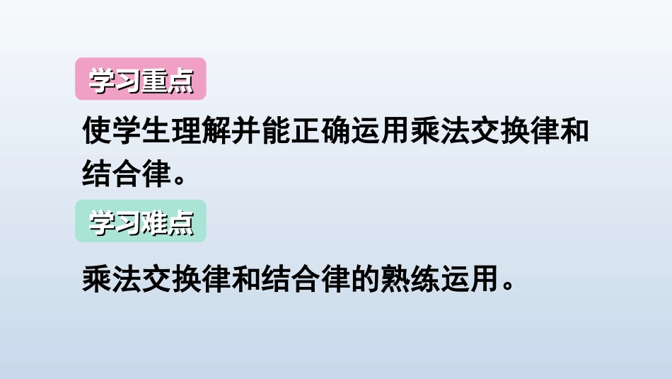 人教2011版小学数学四年级乘法定律_第3页