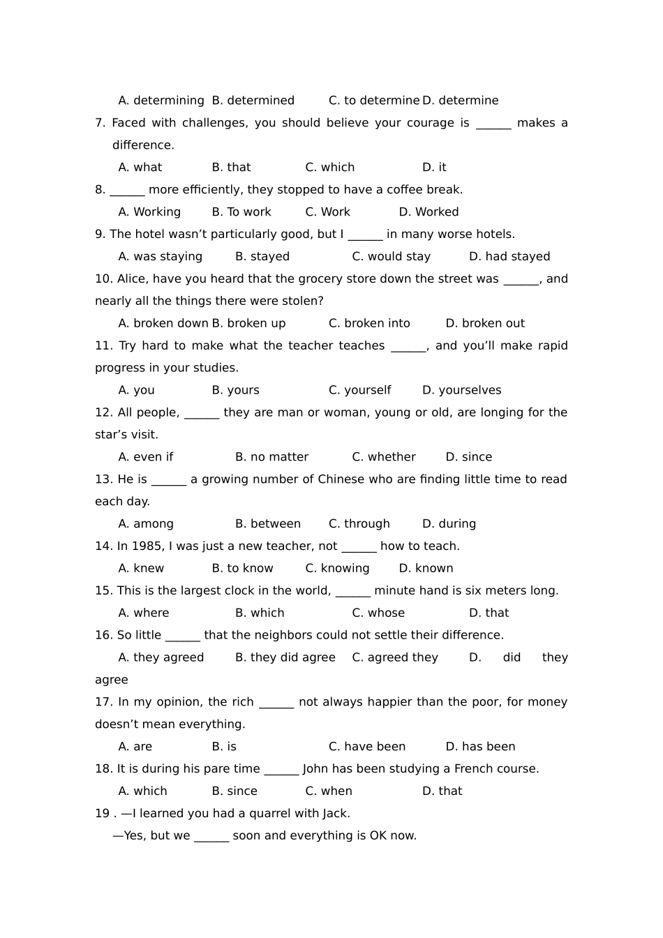 四川省资阳市高三英语第二次模拟考试试卷_第2页