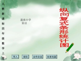 人教新课标版四上纵向复式条1形统计图