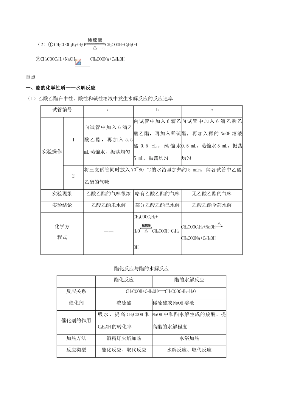 高中化学 第三章 烃的含氧衍生物 第三节 羧酸酯（第2课时）练习 新人教版选修5-新人教版高二选修5化学试题_第2页