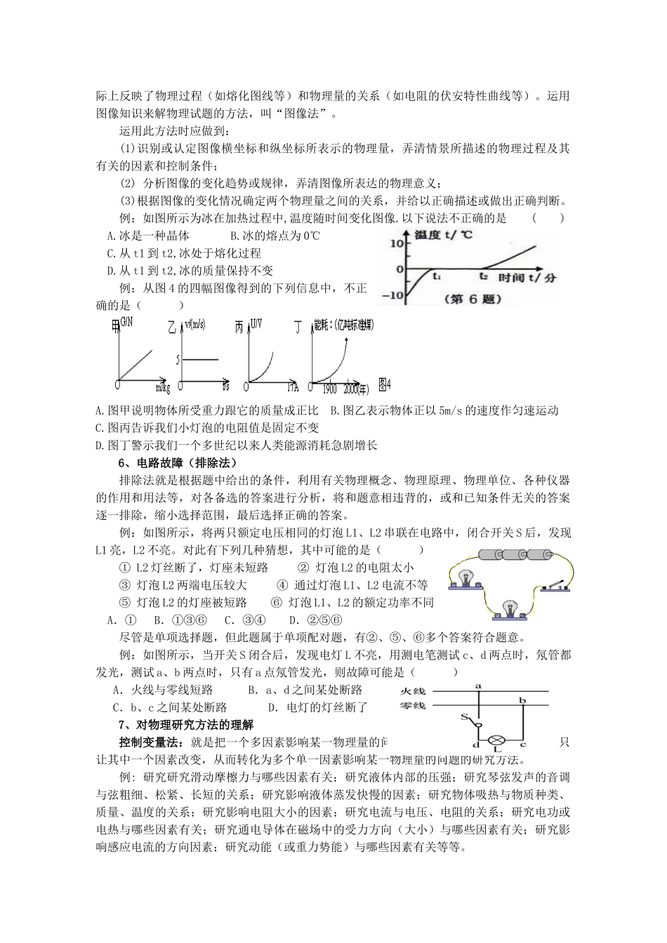 中考物理解题指导试卷_第3页