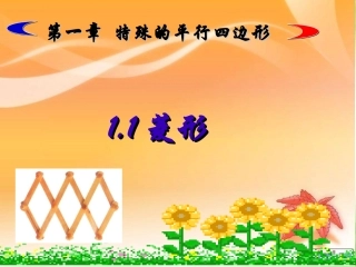 1.1菱形的性质.1菱形性质