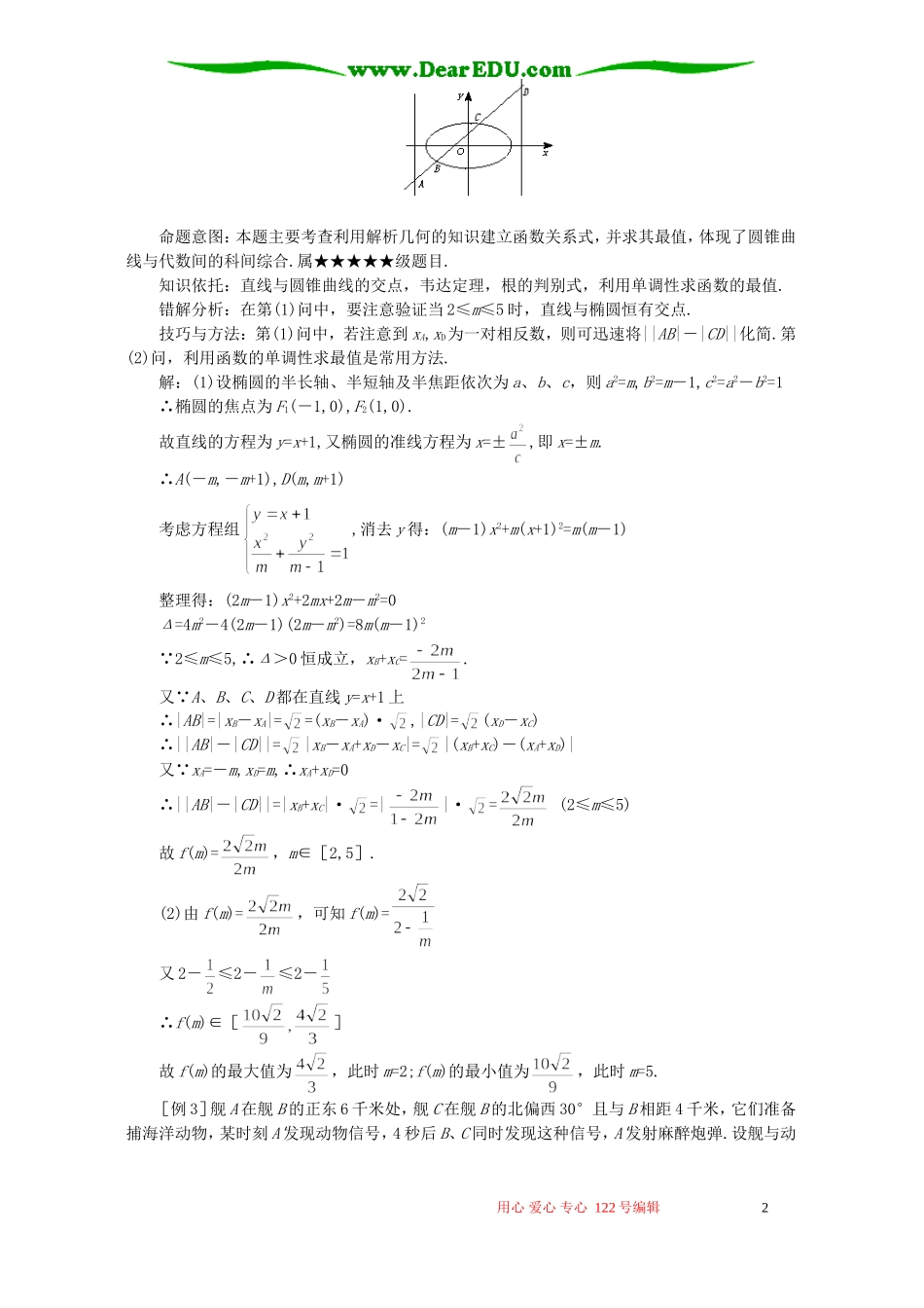 高考数学难点25 圆锥曲线综合题_第2页