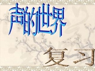 声的世界__复习课