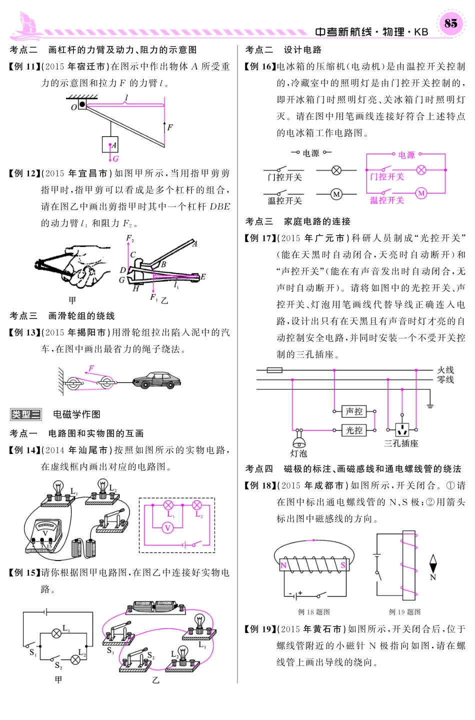 中考物理第二轮复习 专题突破强化训练(pdf) 新人教版试卷_第3页