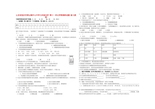 九年级化学 第十一单元学情调研试卷 新人教版试卷
