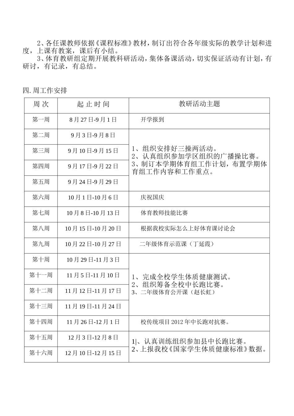 （精品）体育组工作计划_第2页