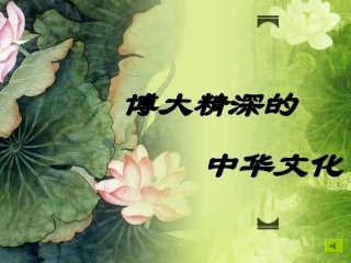 博大精深的中华文化