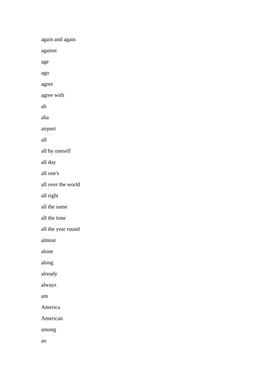 初中教材各册词汇及总词汇 人教新课标 试题_第2页