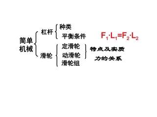 杠杆滑轮复习