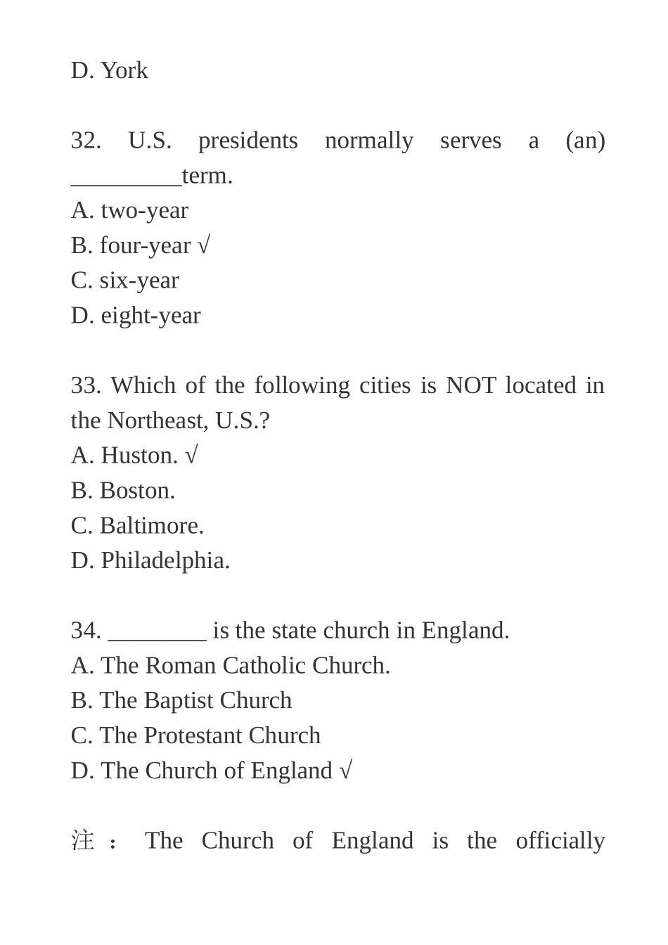 专八人文知识复习题总结--文化概况_第3页