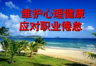 维护心理健康，应对职业倦怠