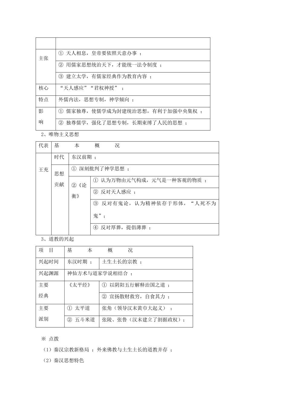 高考历史旧人教一轮复习秦汉史（5）：秦汉时期的文化_第3页