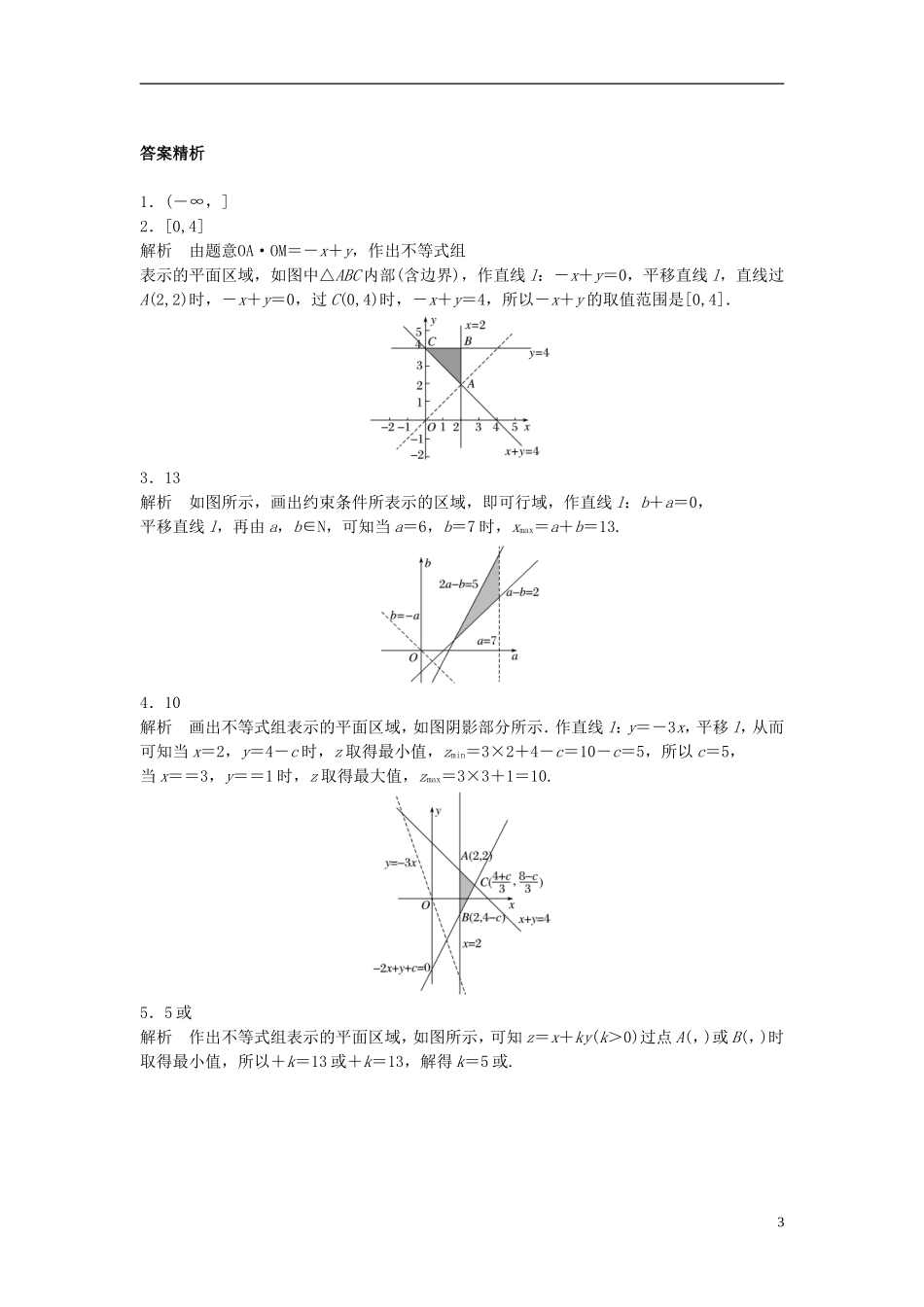 （江苏专用）高考数学专题复习 专题7 不等式 第44练 简单的线性规划问题练习 理-人教版高三全册数学试题_第3页