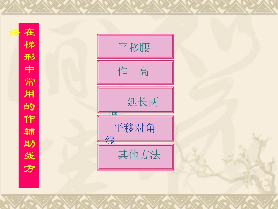 复习课《梯形中常用辅助线》_第3页