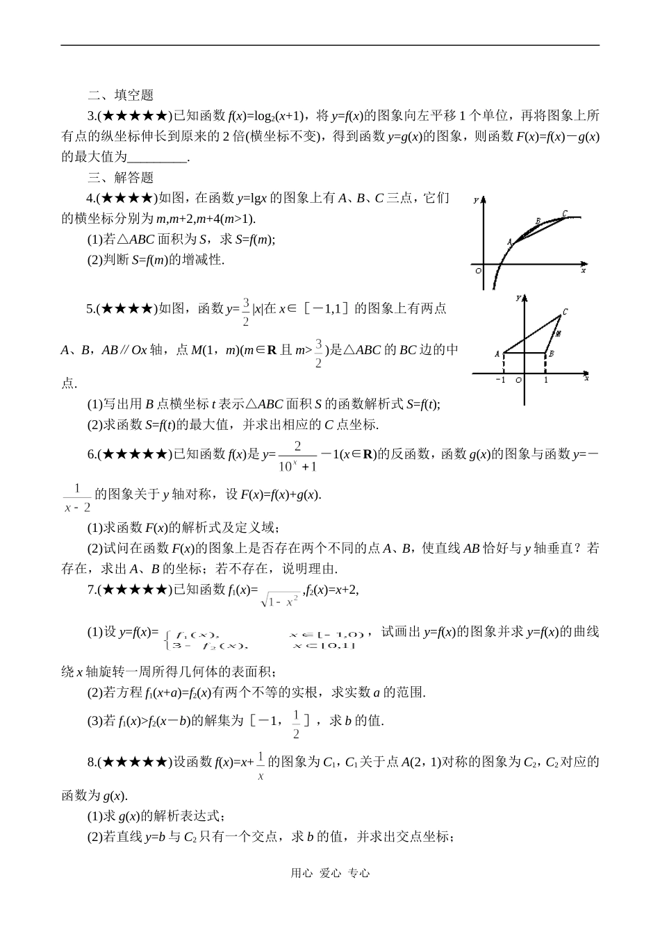 高考数学难点之函数图象与图象变换_第3页