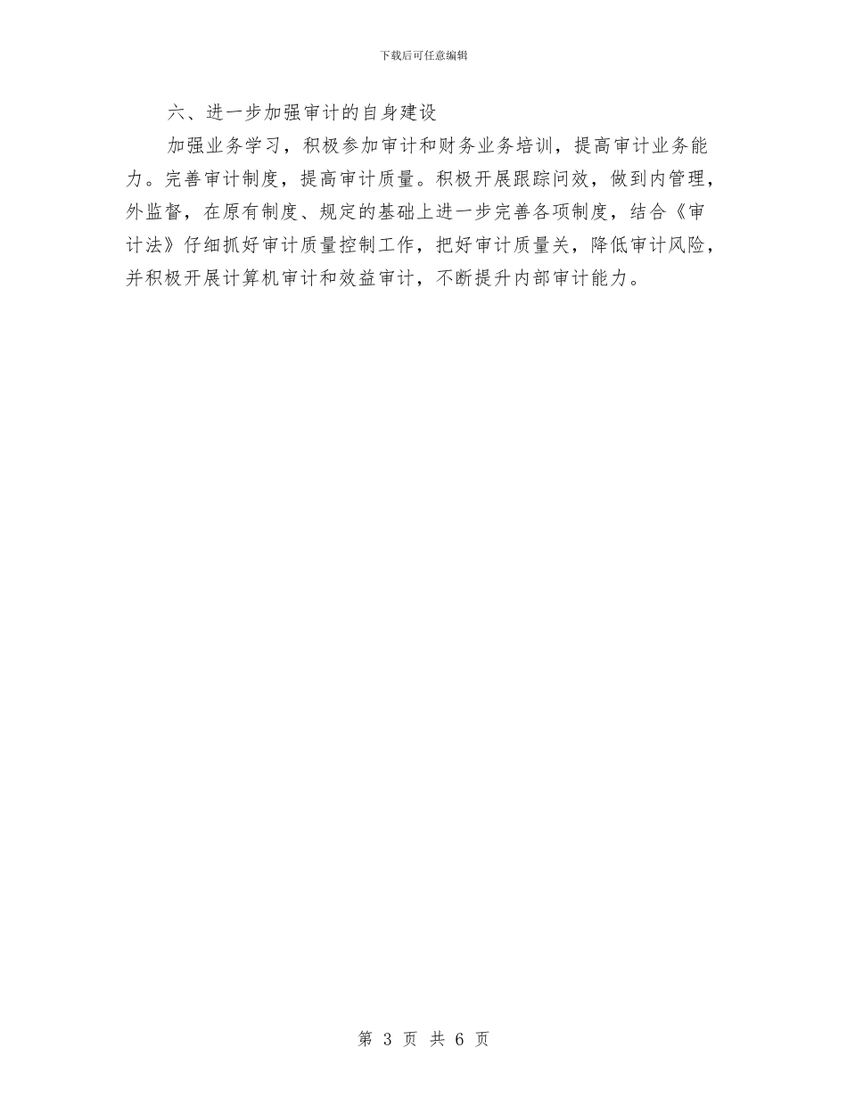 内部审计工作计划范本与内部审计工作计划表汇编_第3页