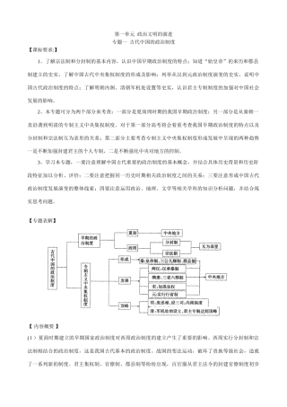 高考历史复习文科专题复习共12套 新课标 岳麓版
