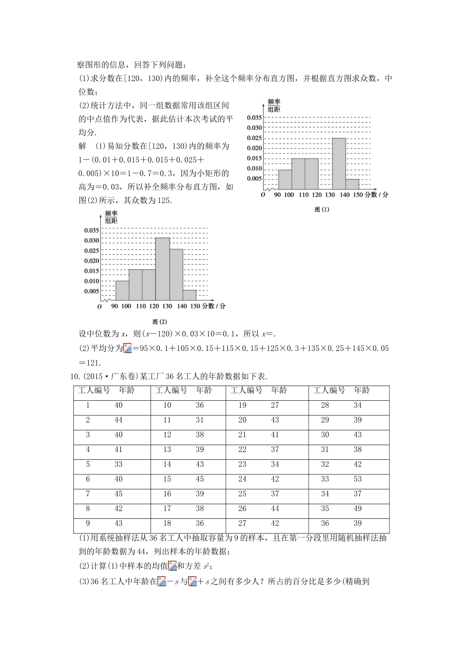（全国通用）高考数学二轮复习 专题六 第1讲 概率与统计的基本问题-人教版高三全册数学试题_第3页