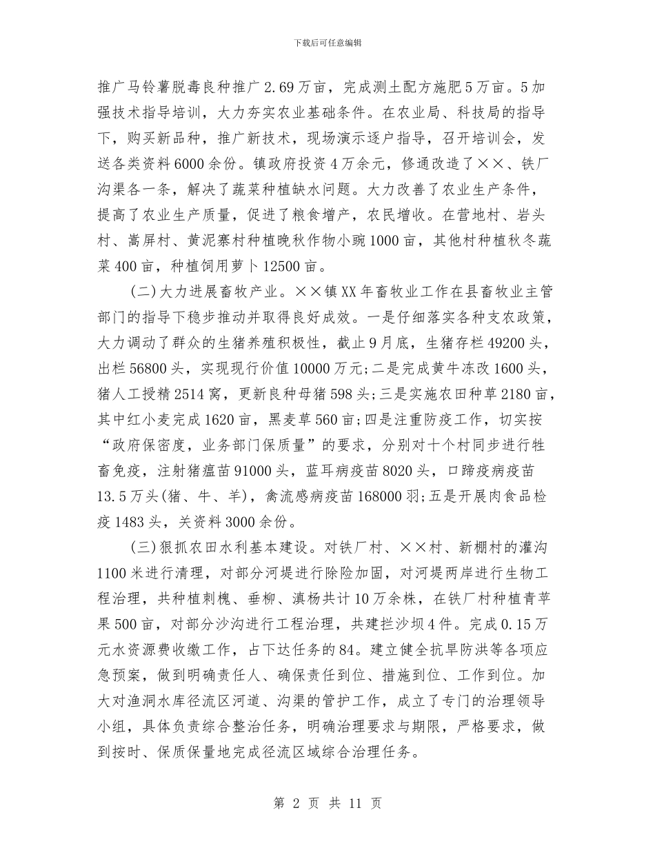 农业农村工作总结与农业农村年度工作总结范文提纲汇编_第2页
