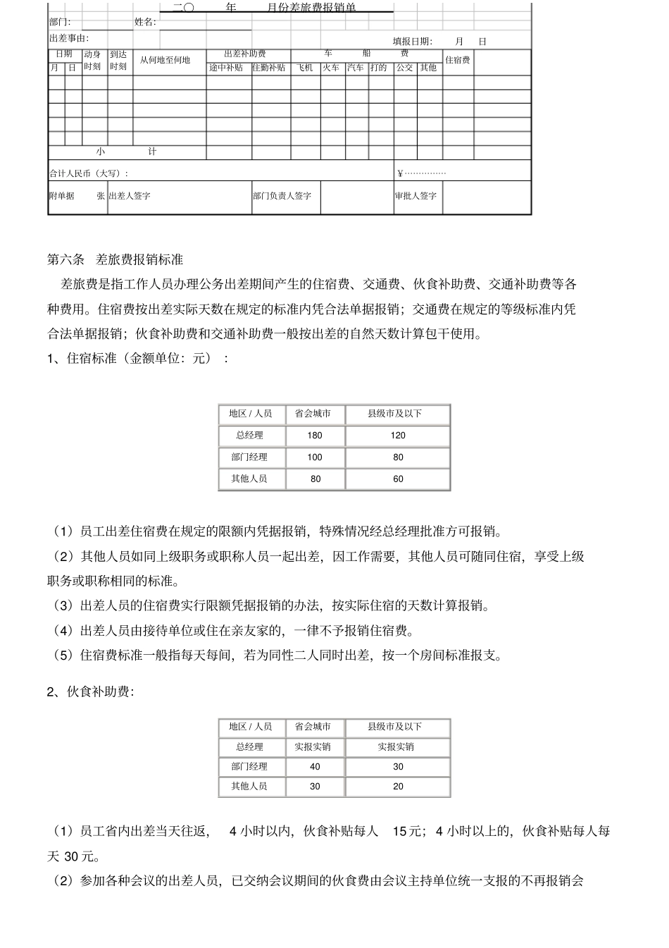 企业差旅费报销制度_第3页