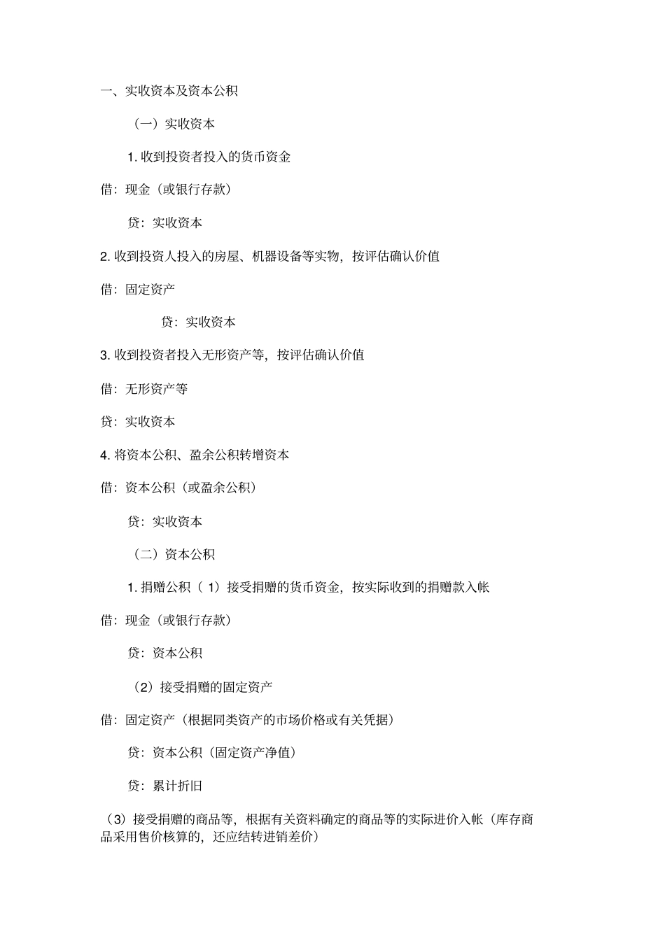 企业常见会计分录_第1页