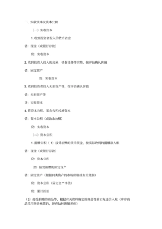 企业常见会计分录