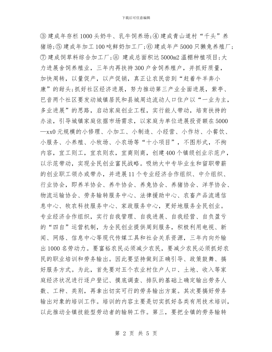 农村创业工作计划与农村劳动力培训计划汇编_第2页