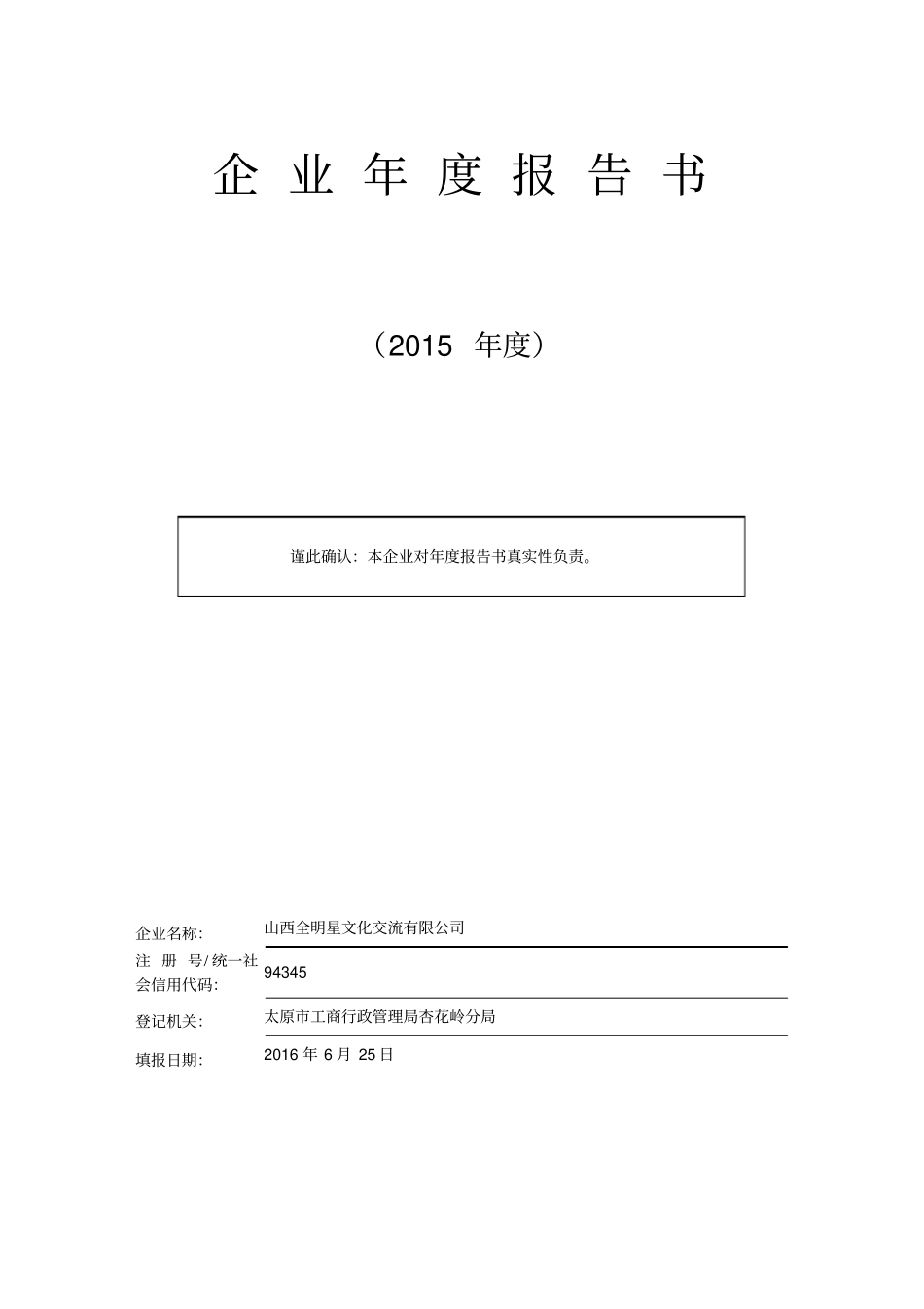 企业年报告书_第1页