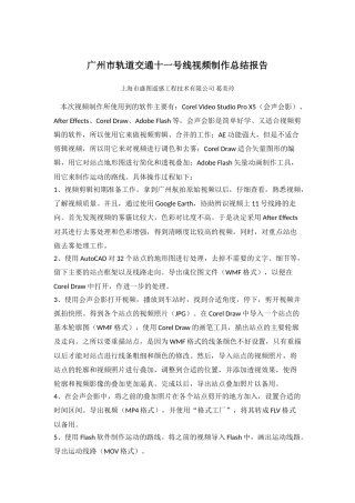 视频制作总结报告