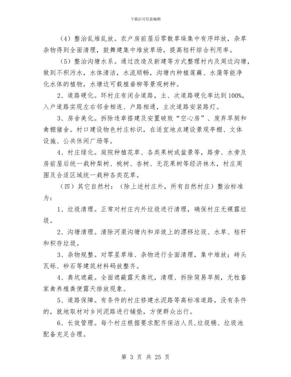 农村环境综合整治突击工作方案与农村环境调查报告范文4篇汇编_第3页