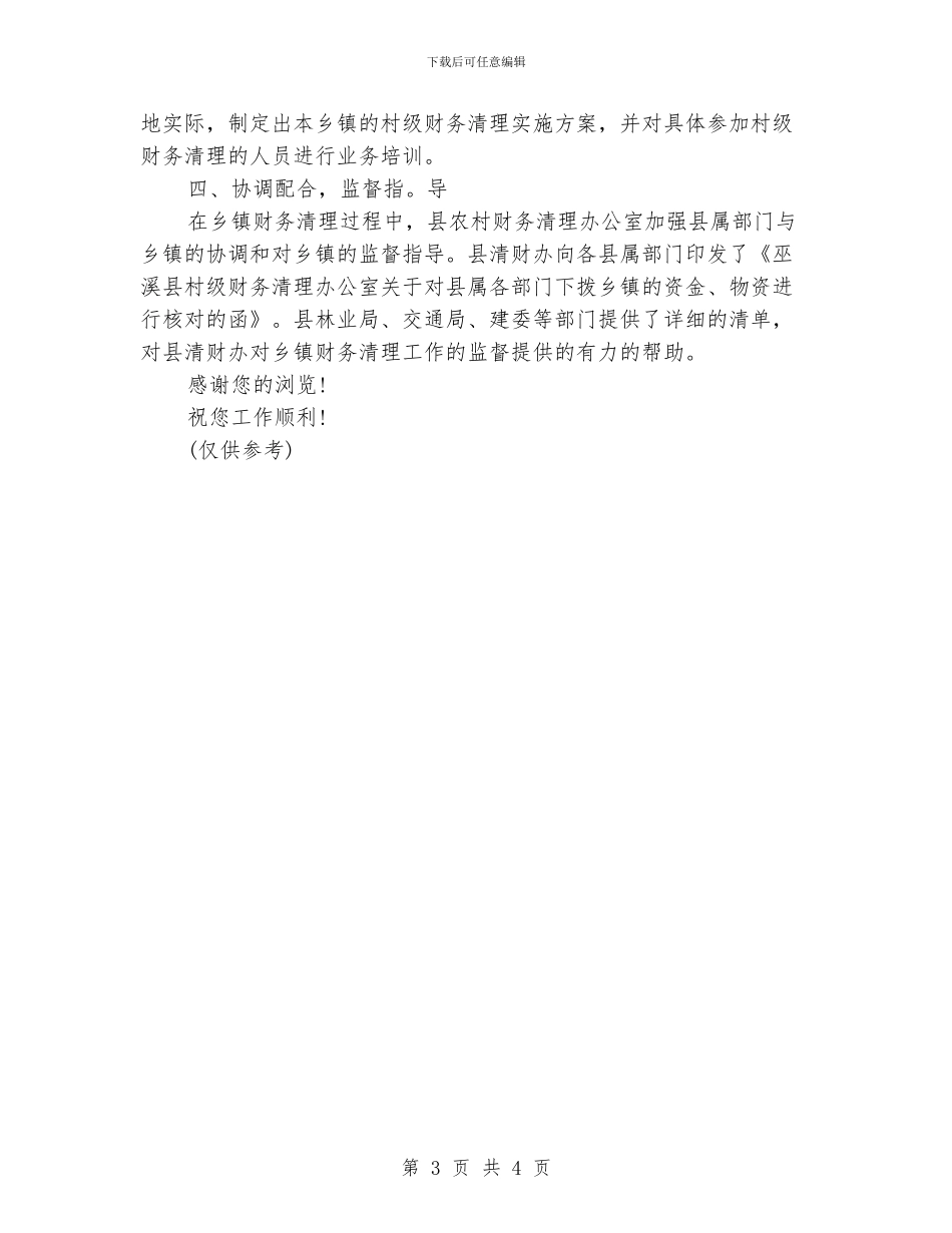 农村财务清理工作总结_第3页