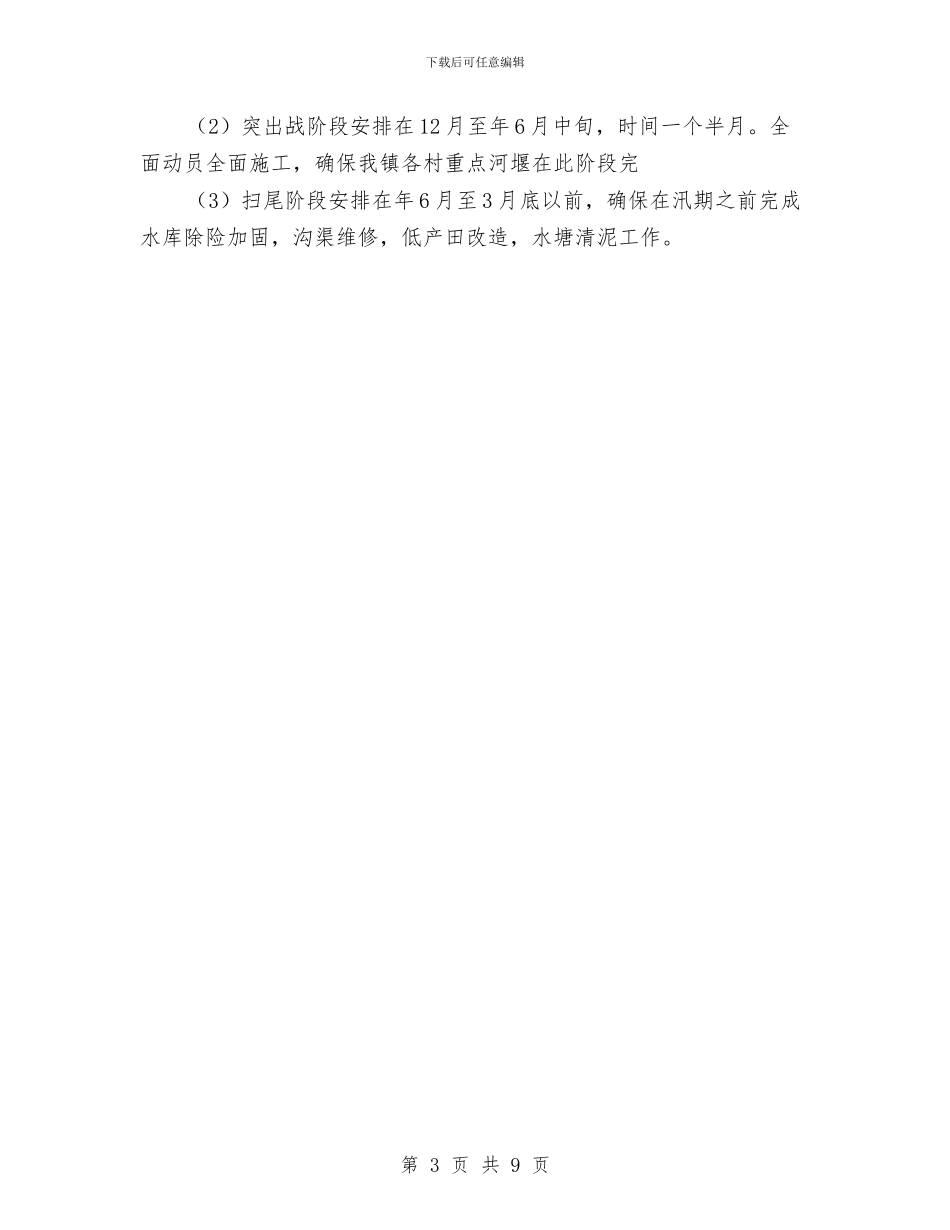 农田水利基本建设实施计划与农田水利基本建设的主持词汇编_第3页