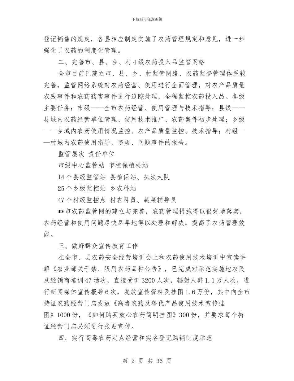 农药监管工作总结与农药销售工作总结汇编_第2页