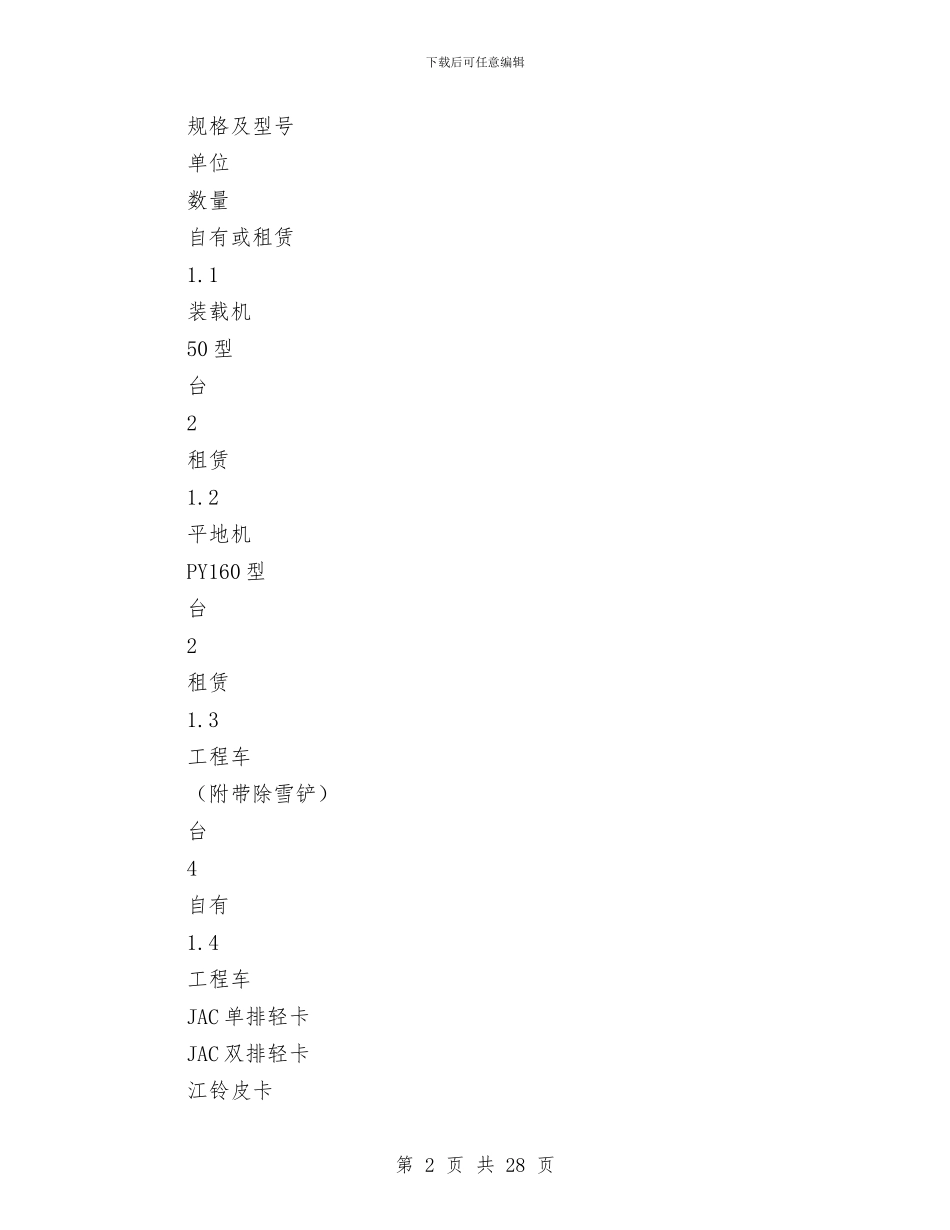 冰雪处置安全应急预案与冲击钻孔灌注桩施工专项安全方案汇编_第2页