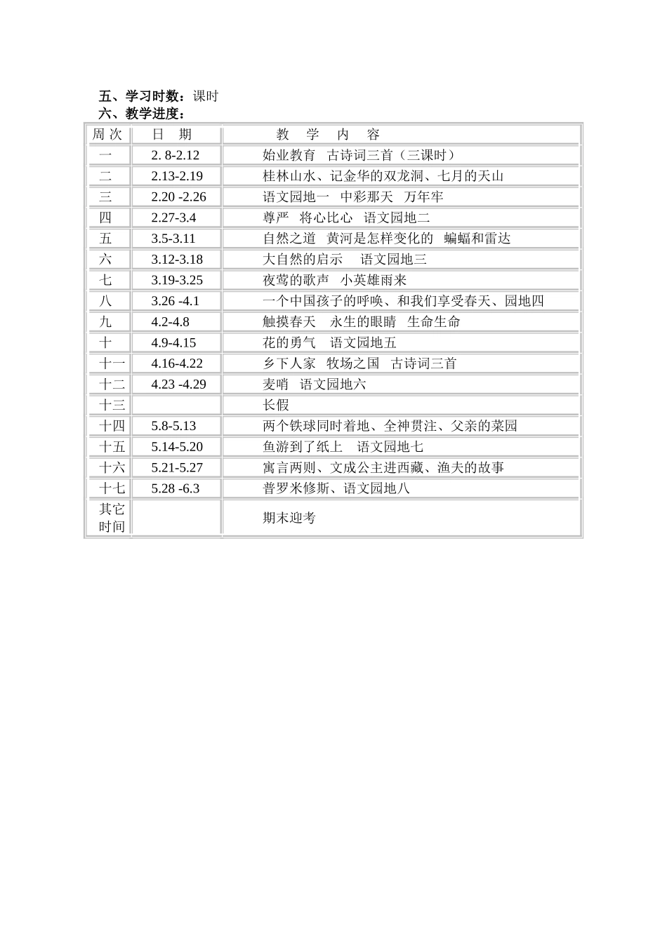 人教版四年级语文全册教材分析_第3页