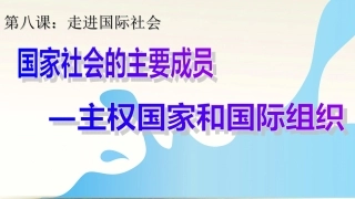 国际社会的主要成员