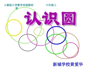 小学六年级《圆的认识》
