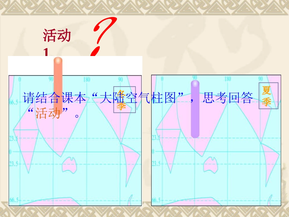 气压带和风带——北半球冬夏季气压中心_第3页