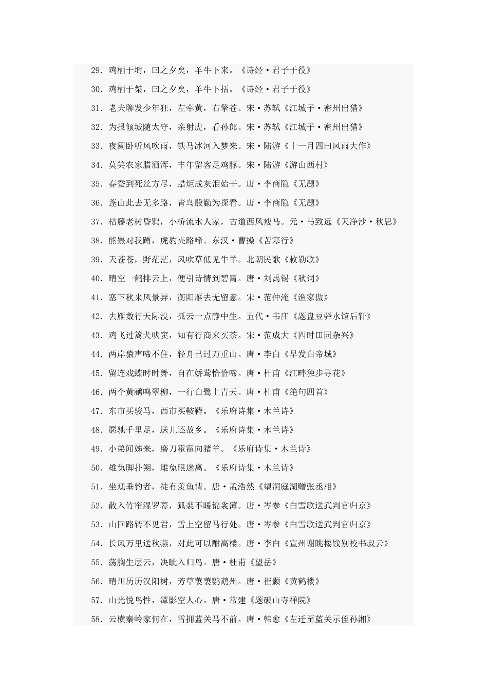 与“动物”有关的诗句大全_第2页