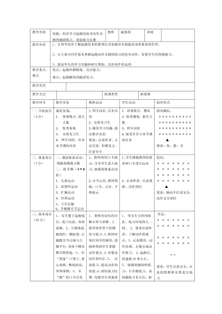 短跑起跑基本技术