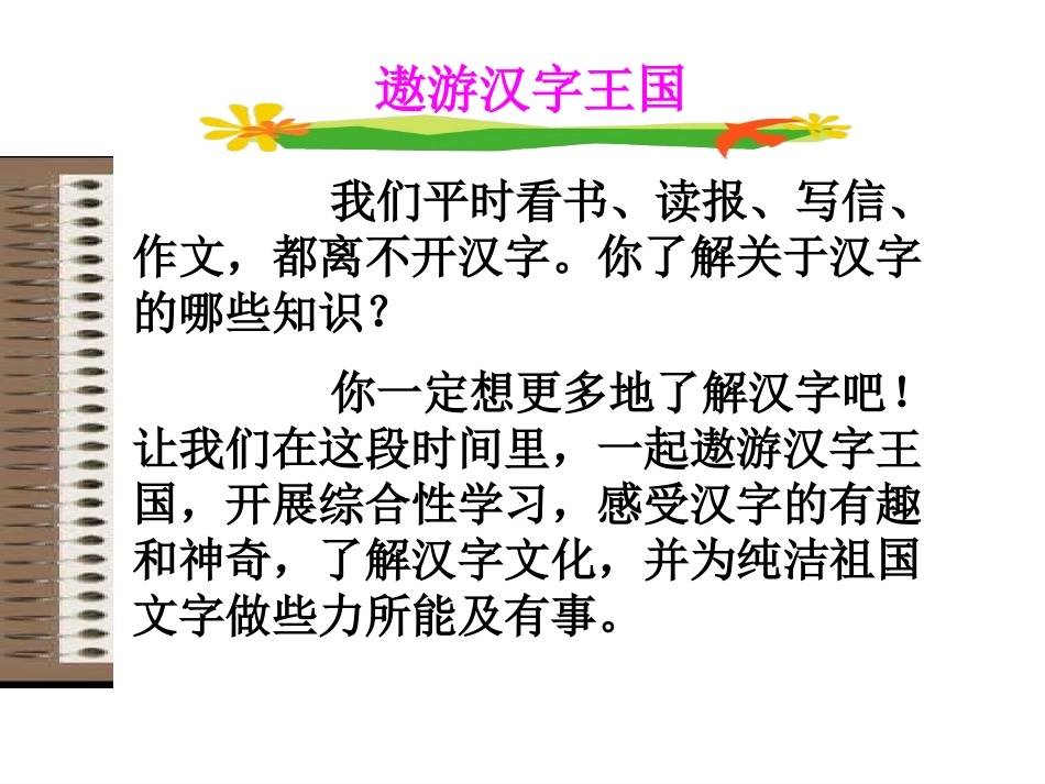 五年级上册遨游汉字王国_第1页