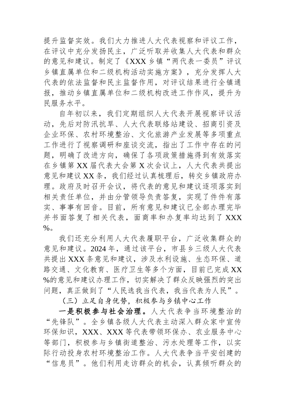 2024年XX乡镇人大工作总结_第2页