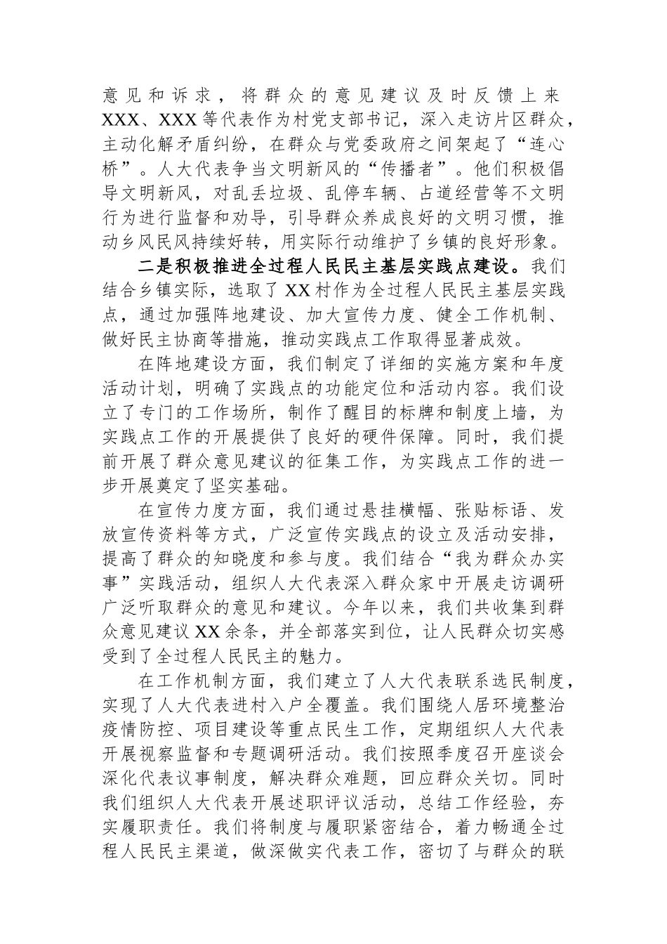 2024年XX乡镇人大工作总结_第3页