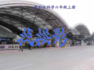 教科版六年级上科学找拱形