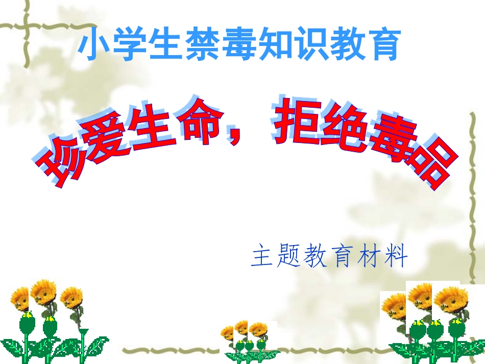 禁毒知识教育宣传_第1页