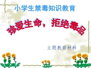 禁毒知识教育宣传