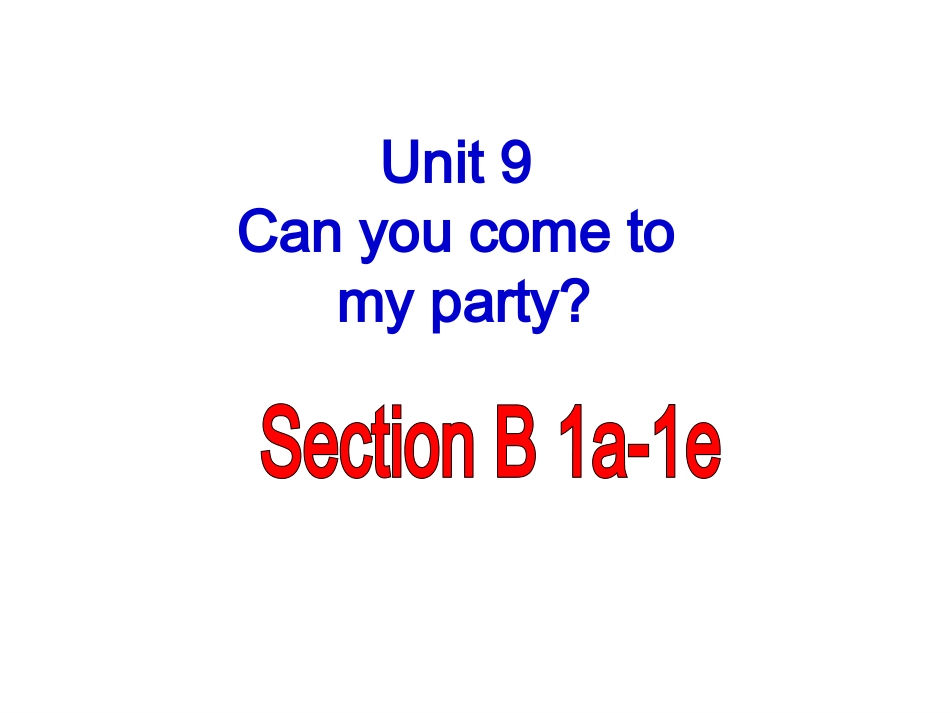 第九单元B部分第一课时_第1页